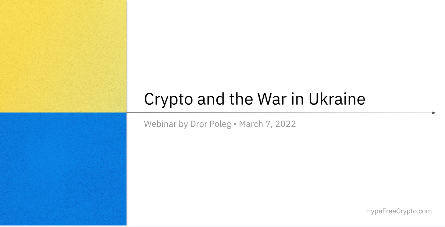Crypto and the War in Ukraine
